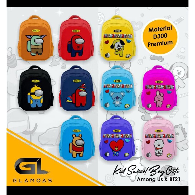 TAS KARAKTER BT21 dan AMOUNG US by Glamoas izzi.kids