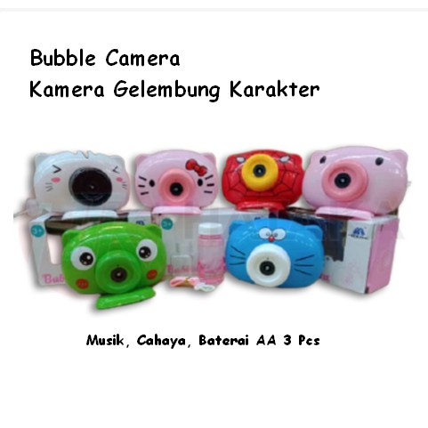 Bubble Camera Kamera Gelembung Balon Sabun Karakter