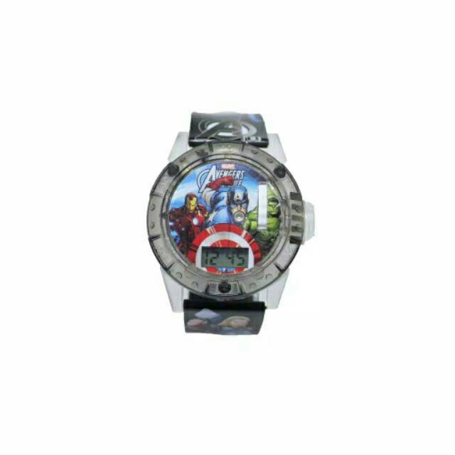 Jam Tangan Anak Anak Laser Capten America/Avenger Strap Rubber