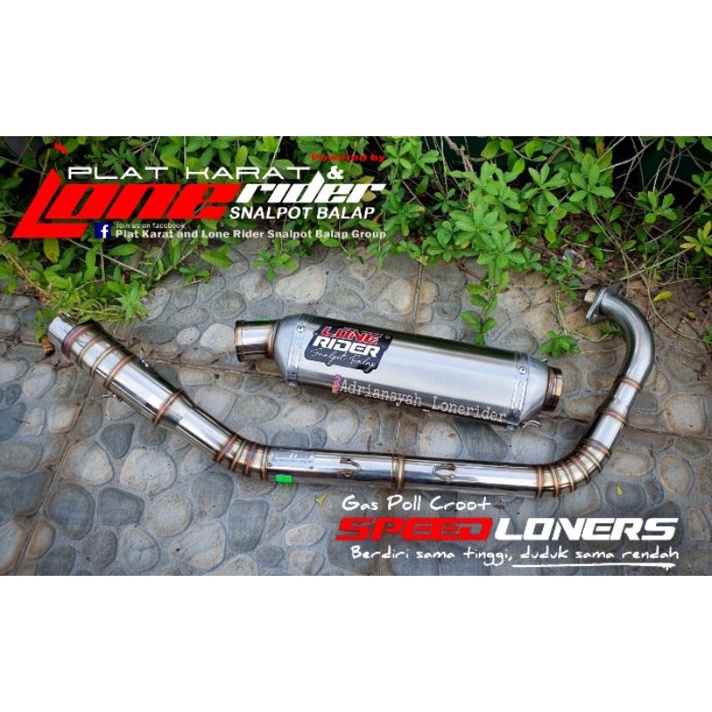 Knalpot Lone rider original-type HE ceng cleo-satria fu