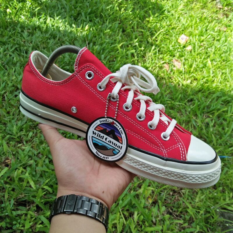 Converse 70s OX Enamel Red Low Egret