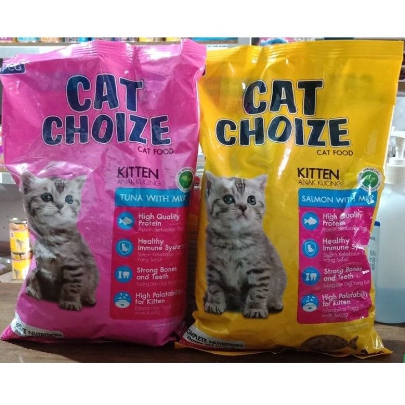 cat choize kitten 1kg makanan anak kucing 1 kg berkualitas rasa tuna salmon