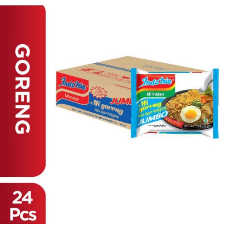 

INDOMIE MI GORENG JUMBO 1 KARTON A.PANGGANG / JUMBO SPESIAL