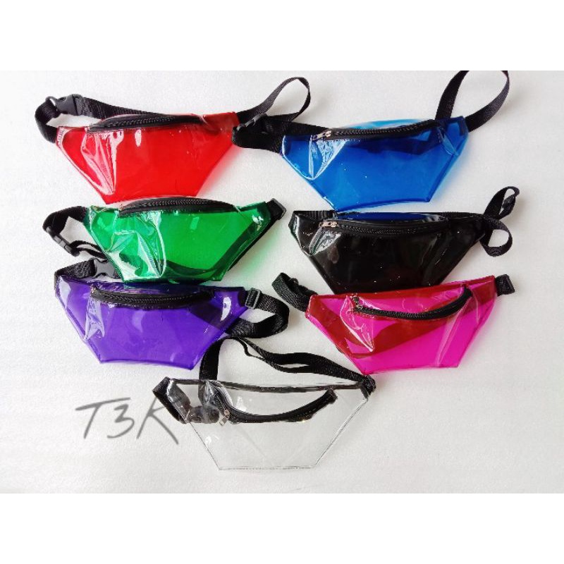 Waist bag transparent s  tas pinggang transparant