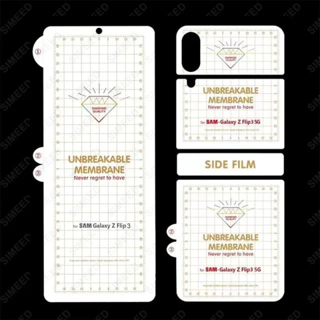 Hydrogel Samsung Galaxy Z flip 3 Screen Protector elastis Flip design