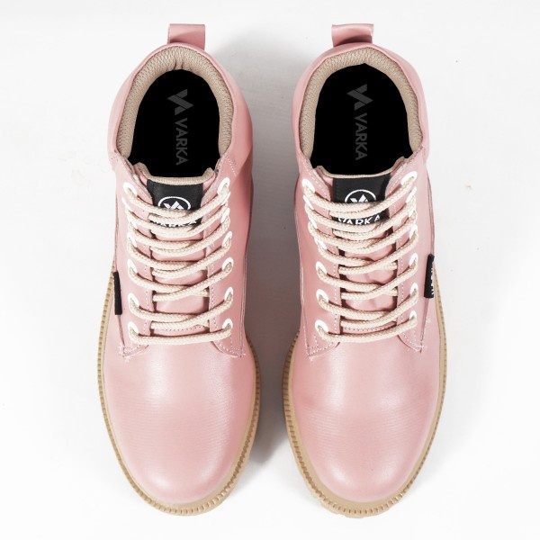 Sepatu Boots Wanita V 5273 Brand Varka Sepatu Sneaker Kets Wanita Trendi Berkualitas Warna Dusty Pink