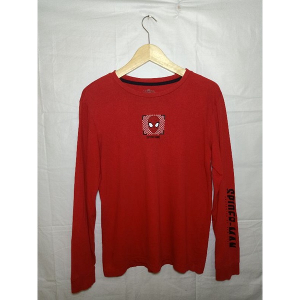Kaos lengan panjang Long sleeve Marvel Spiderman second