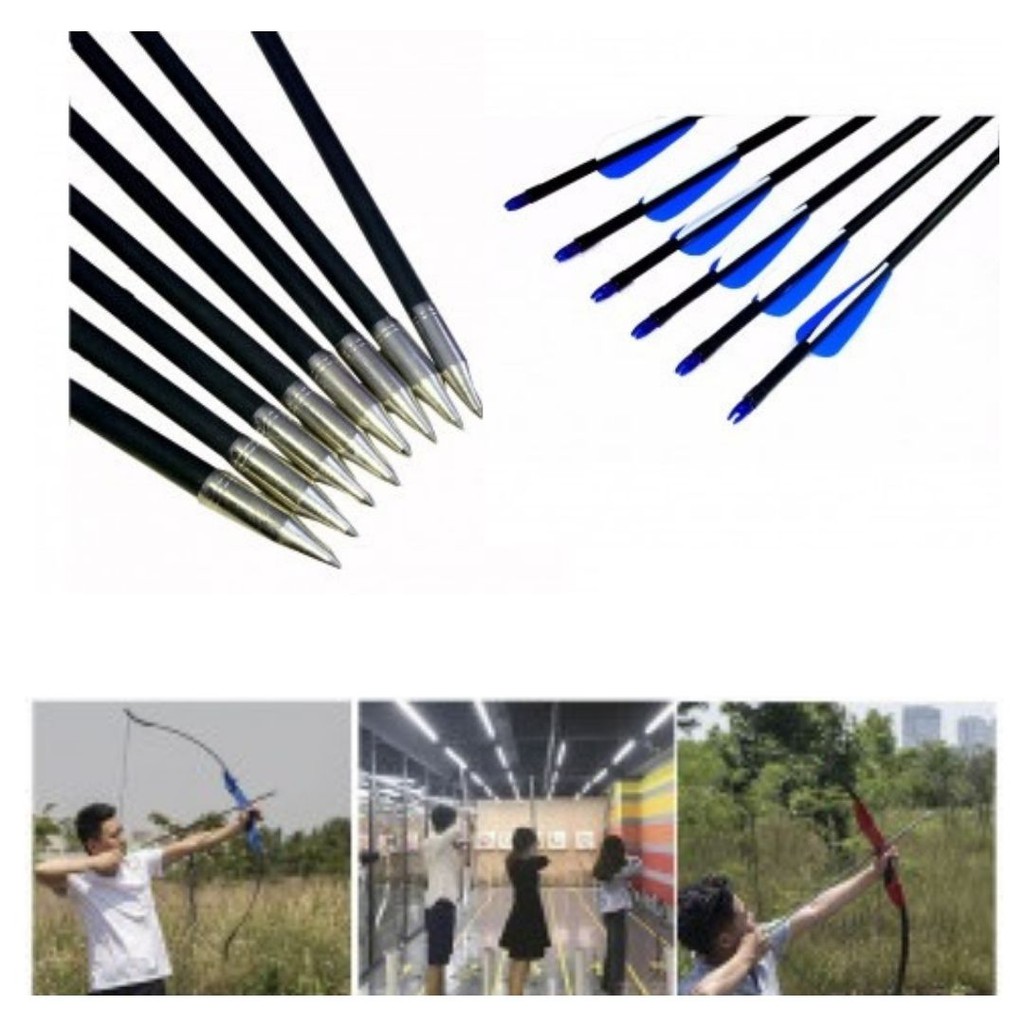 Arrow Anak Panah Archery Bow Sport Fiberglass 1 Pcs 111144 OMSEKWBL