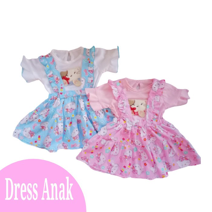 Baju anak Perempuan Dress Bayi 1-2 tahun