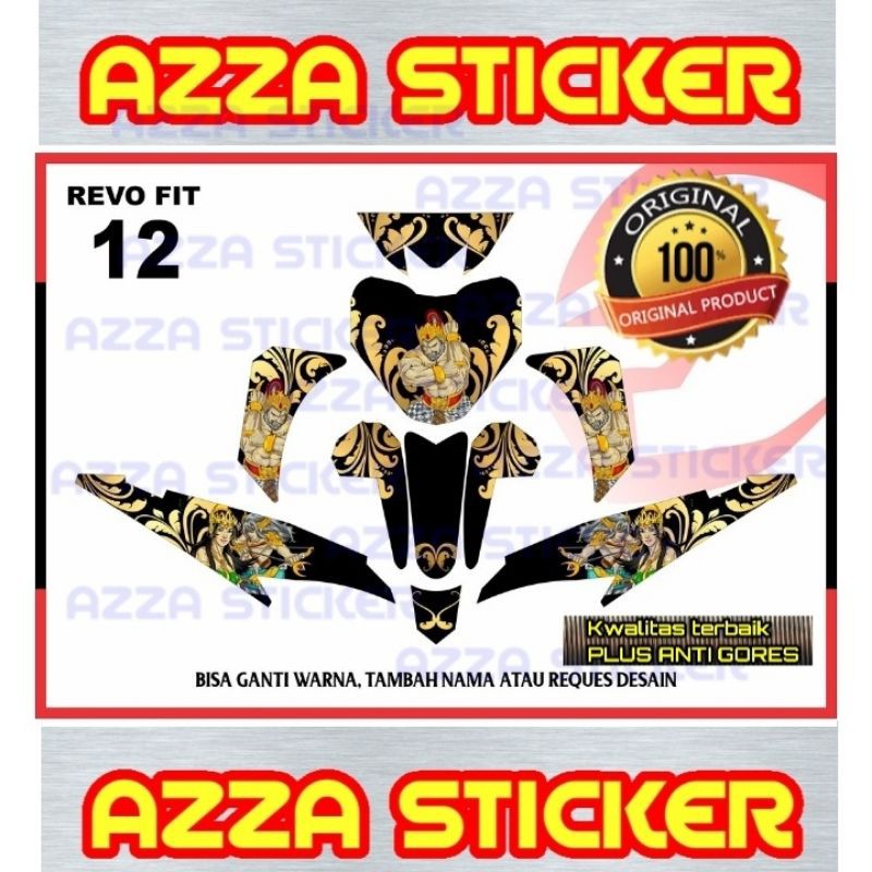 Sticker Striping Decal Revo Fit Full Body, Sticker Decal Revo Full Body, Decal Revo Fit 12