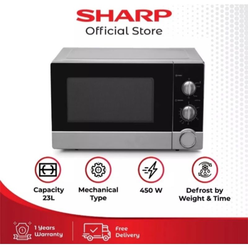 MICROWAVE OVEN GRILL SHARP LOW WATT 23 L R-21DO(S)-IN