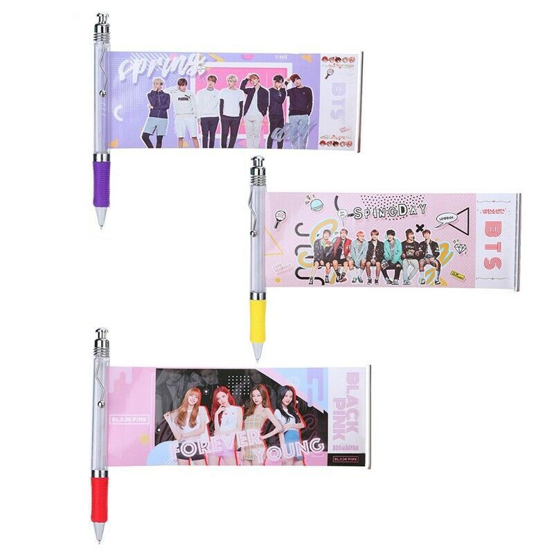 

Perlengkapan Sekolah Yo Yo Pena Ballpoint Tinta Gel Kpop BTS BLACKPINK untuk Kantor