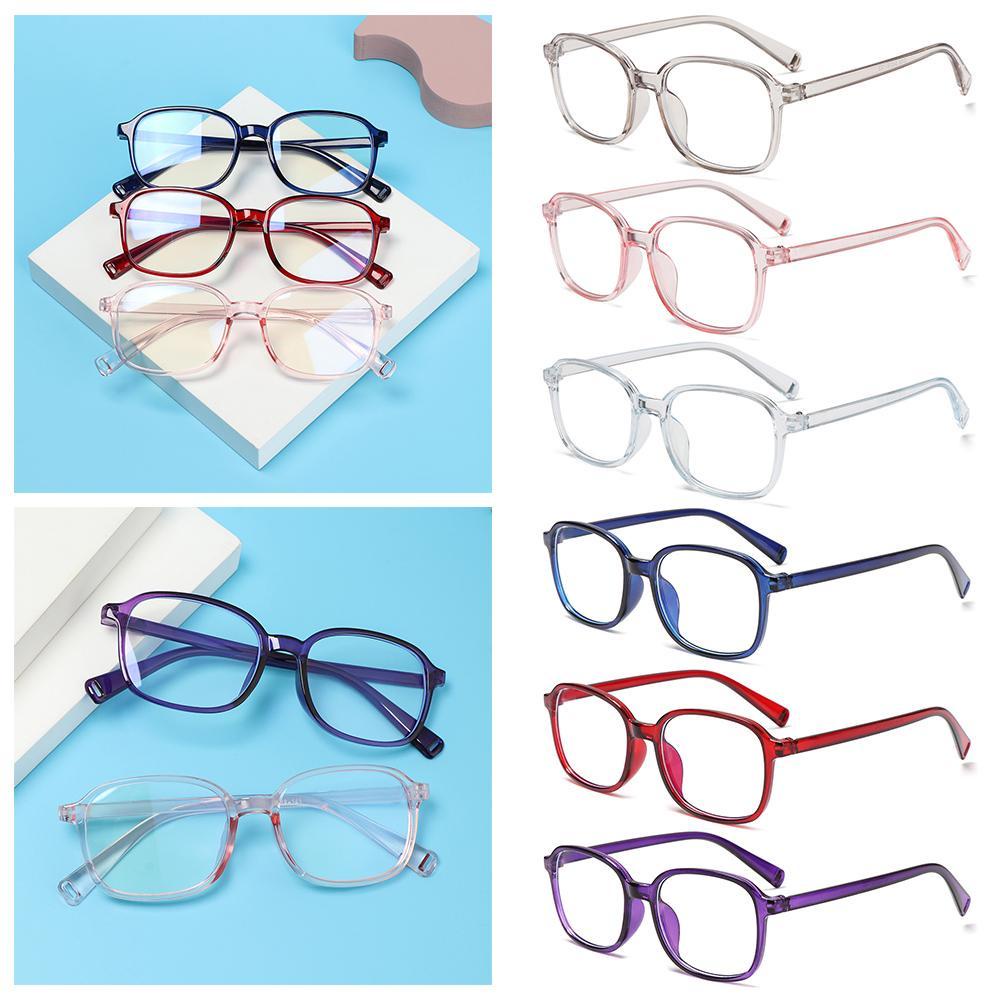 R-FLOWER Anti-Blue Light Glasses Fashion Portable Square Ultra Light Frame