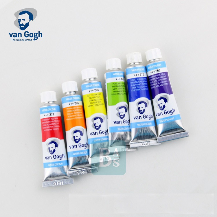 

Van Gogh Watercolor Tube 10ml - 2/3 (Red, Brown, Blue, Violet)