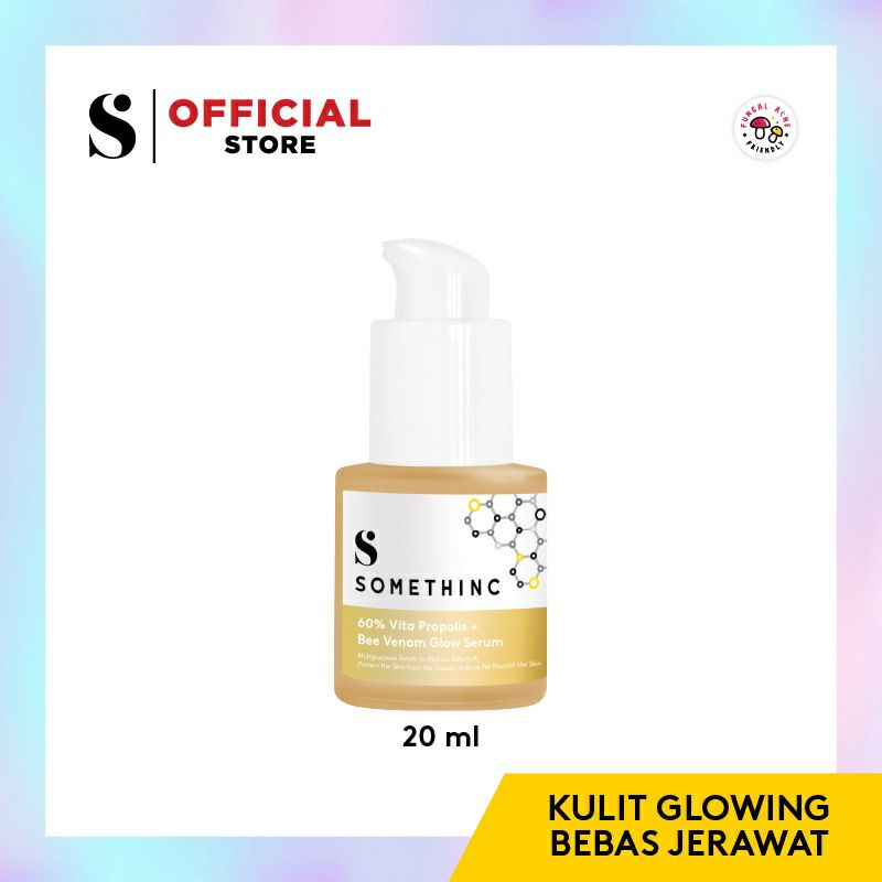 SOMETHINC 60% Vita Propolis + Bee Venom Glow Serum - Kulit Glowing Bebas Jerawat