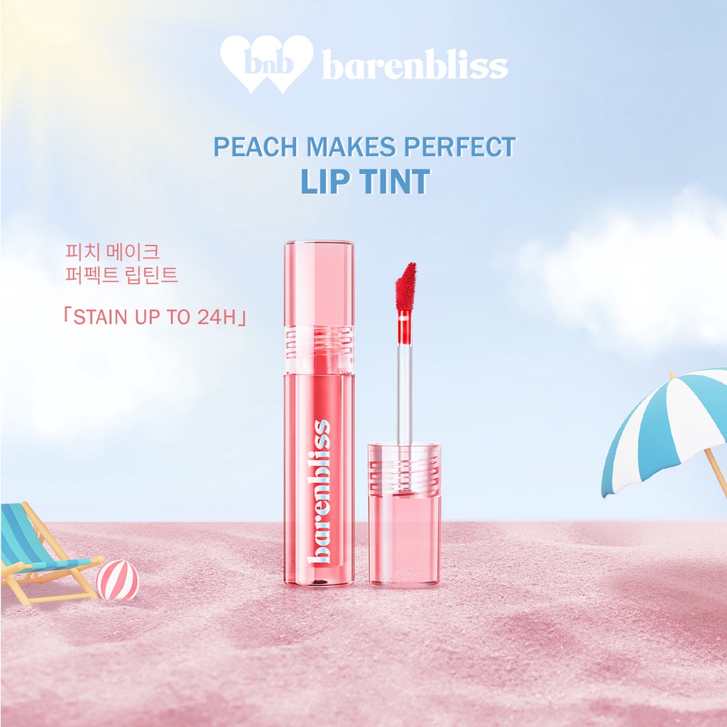 ★ BB ★  BNB barenbliss Peach Makes Perfect Lip Tint Korea Lip Gloss「24H Moisturizing」