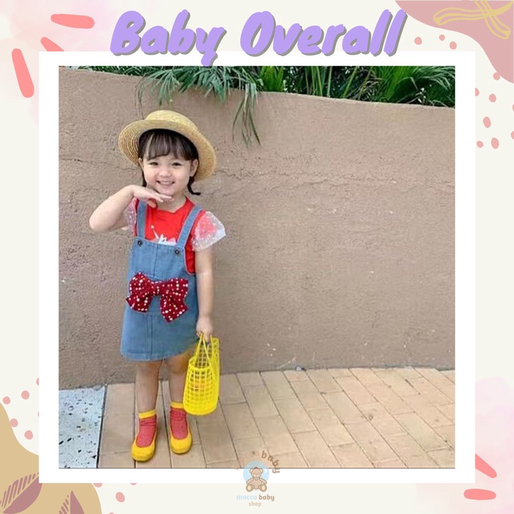 MBSS - OVERALL CUTE GIRL UNICORN 6666 EBV Baju Overall Anak Perempuan Import + Kaos dalaman