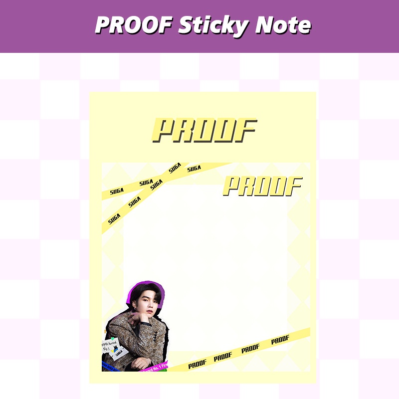 Sticky Note Motif Kpop BTS Untuk Sekolah / Kantor