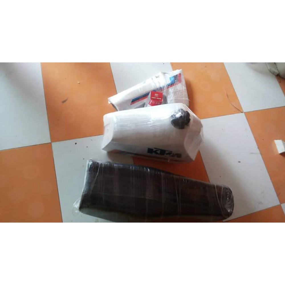 bodyset ktm jadul klasik tangki fiber dan plat besi jok plat besi