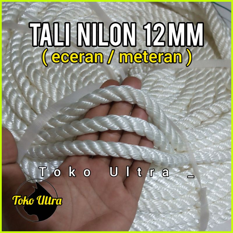 Jual TALI NILON 12MM (METERAN) TAMBANG 12MM / TAMPAR 12MM / TALI ...