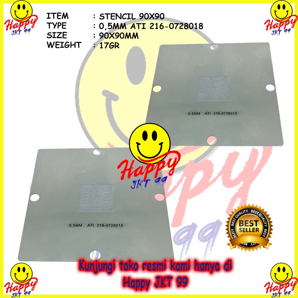 [ HAPPY JKT 99 ] STENCIL 90X90 216 0728018 216-0728018 216-0728020 216-0774008