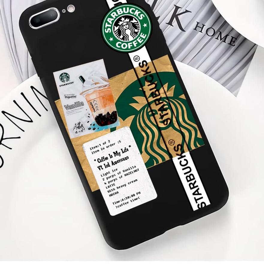 ⚡ALEE.. Casing case spesial starbucks black For oppo A3s A5s A7 A12 A11k A37 F11 A31 A71 A52 A92 A5 