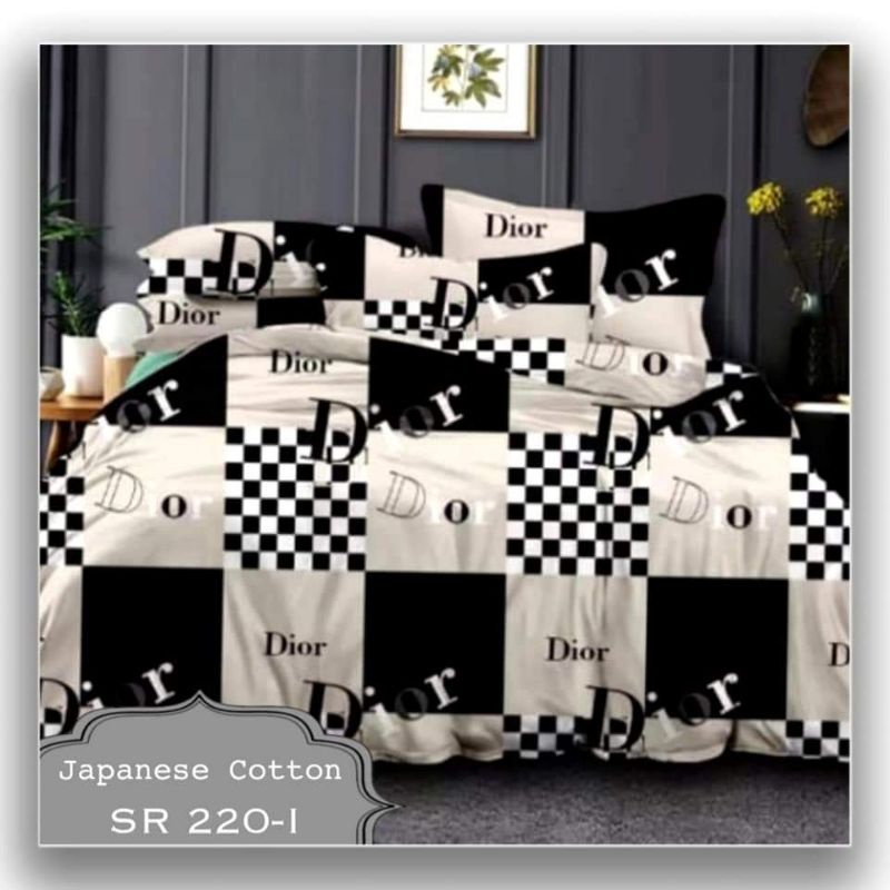 NEW MOTIF‼ SPREI KATUN JEPANG BRANDED IMPORT MOTIF DIOR,GUCCI,LV,BURBERRY