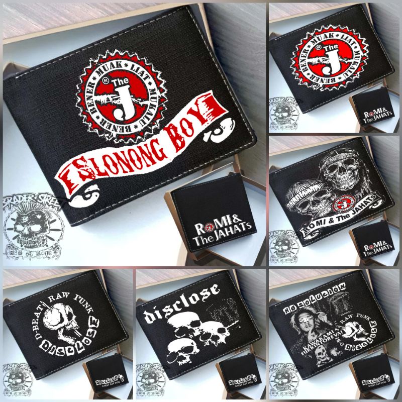 DOMPET KULIT KANVAS,DOMPET BAND PUNK DOMPET LIPAT,DOMPET PRIA,DOMPET DISTRO,COD DOMPET PRIA