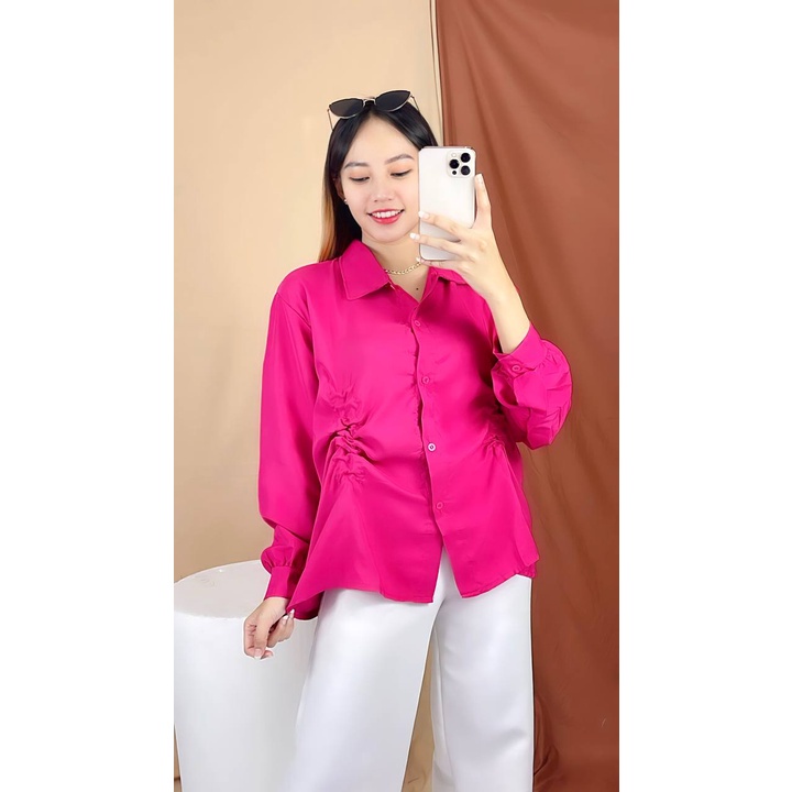 RX Fashion - SYIRIL SERIL TOP BLOUSE KEMEJA WANITA SERUT XXL / KEMEJA OVERSIZE NICAN / RYCIE SHIRT / KEMEJA SERUT VIRAL ATASAN BAJU WANITA - NN