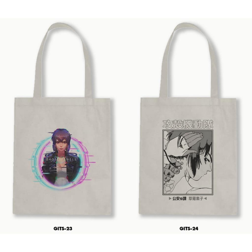TOTE BAG BLACU - GHOST IN THE SHELL 02