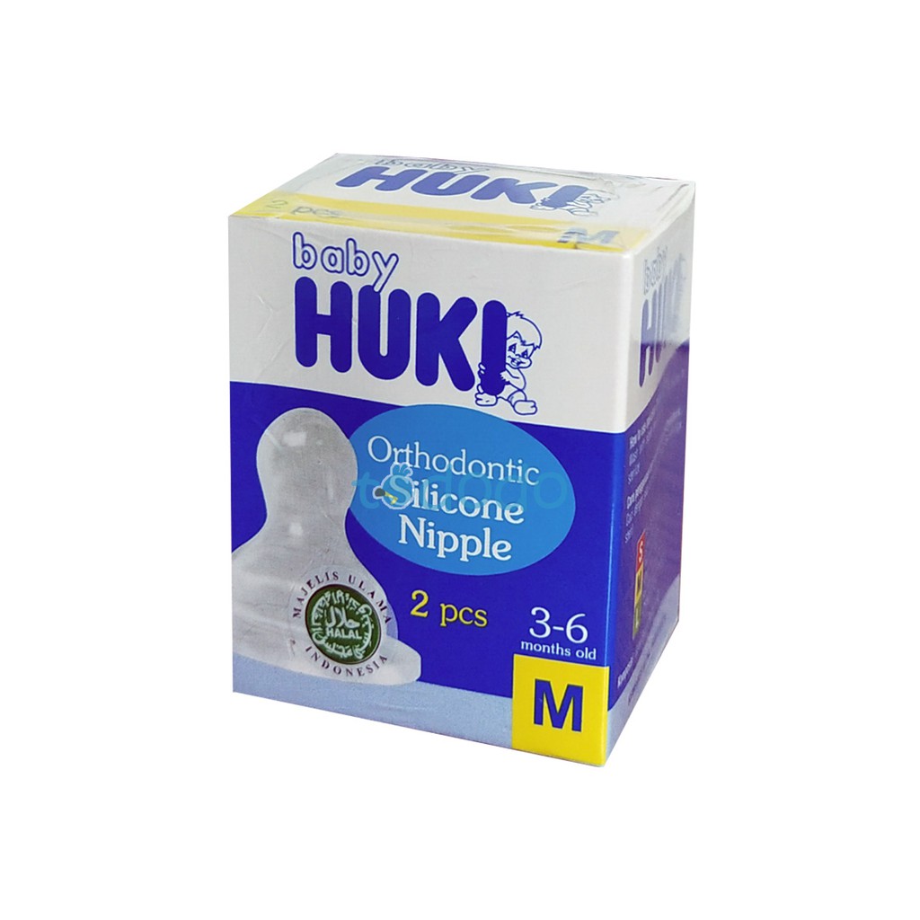 Huki Orthodontic Silicon Nipple 2PCS M / Nipple Dot