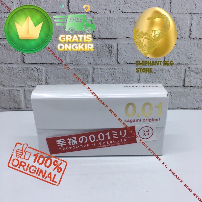 Kondom Sagami Original 001 0.01 isi 5 Pcs