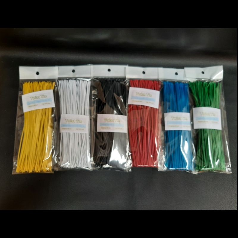 P-20cm Kabel ties Twist tie perekat pengikat klip kabel bingkisan parsel Garden tie