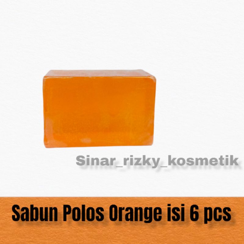 Sabun POLOS Orange Isi 6 | Whitening