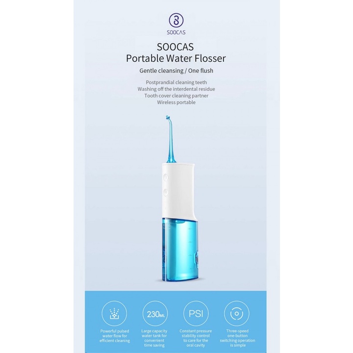 T73 W3 - Portable Oral Water Flosser - Penyemprot Sela Gigi