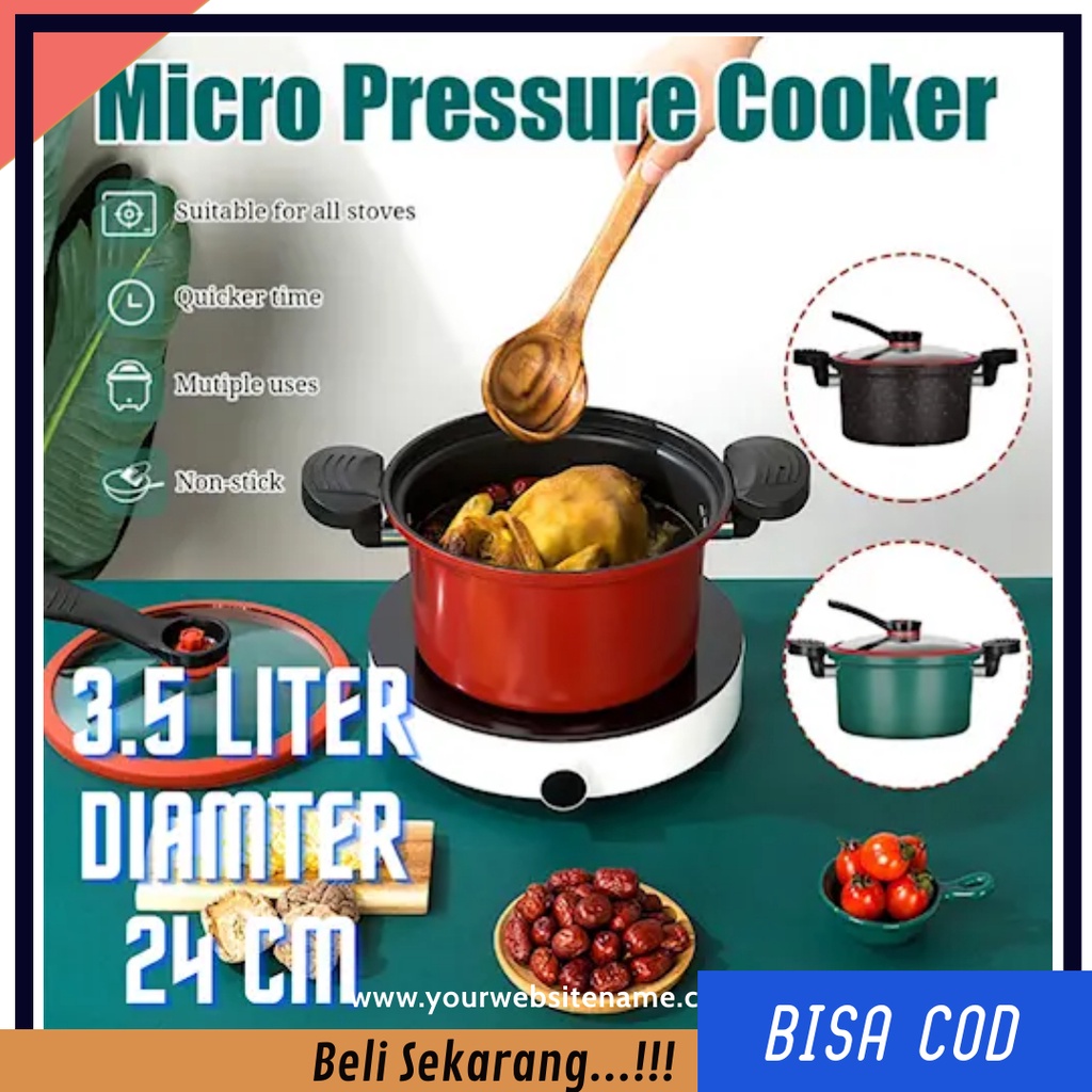 Panci Set Panci Presto 4 Liter Anti Lengket Panci Kukus Masak Viral panci Kukusan Korea gagang Keram