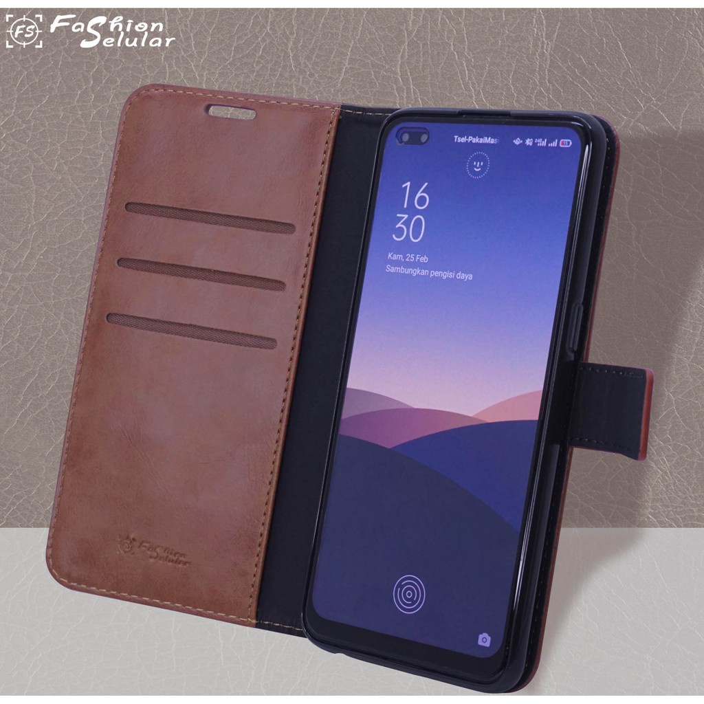 GoodCase - Flip Case Kulit Infinix Note 10 Pro | 11S NFC | Hot 10 Play | Hot 11 | Smart 6 Fs Bluemoon