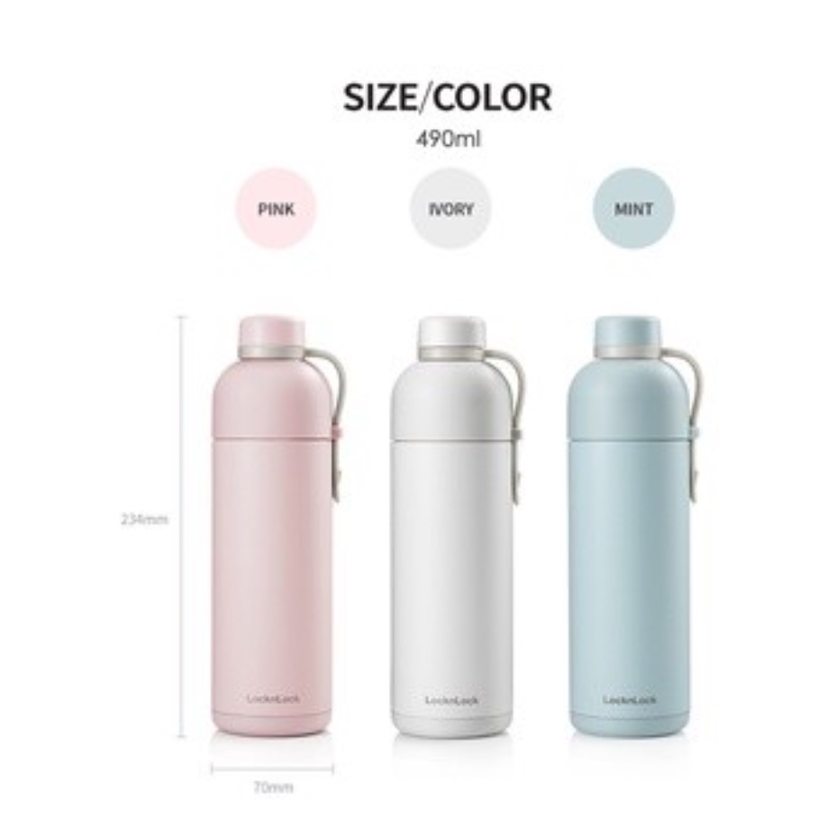 Lock & Lock Exclusive Belt Bottle 490ml Tumbler Lock n Lock Termos dan Botol Minum Sport LocknLock -