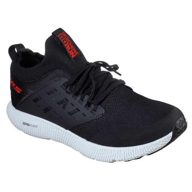 Skechers Go Run Horizon Lander. Black White. 55242BKW. Sepatu Pria Original