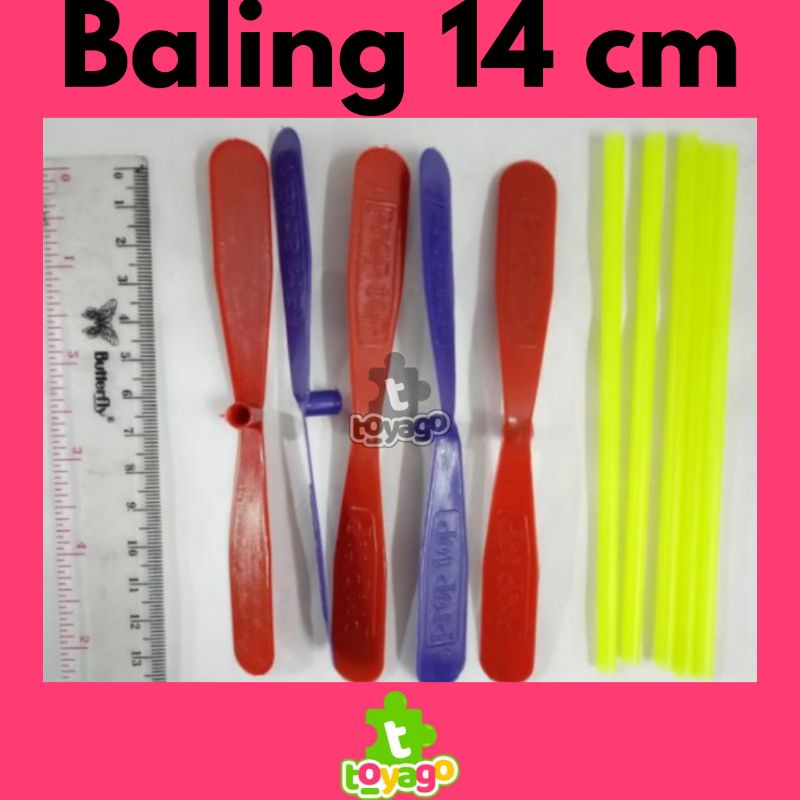 Baling Baling Kecil/Kitiran Panjang 14 cm isi +-500 Pcs Grosir Murah