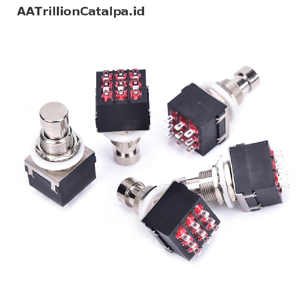 Aatrillioncatalpa 5pcs Pedal Efek Gitar Elektrik 3PDT 9-Pin Dengan True Bypass