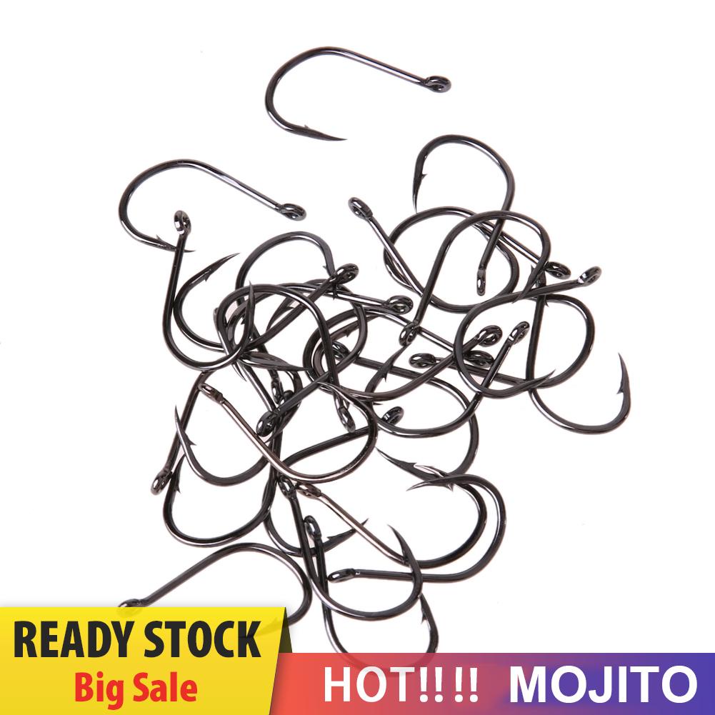 MOJITO Fishing Hook Jig Hooks with Hole Fly Fishing Tackle Box Carbon Steel Fishho