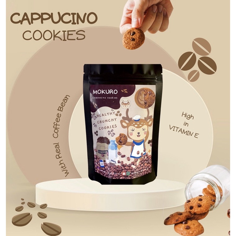 

MOKURO CAPPUCINO CRUNCHY COOKIES - COOKIES SEHAT 80 gram dengan coklat