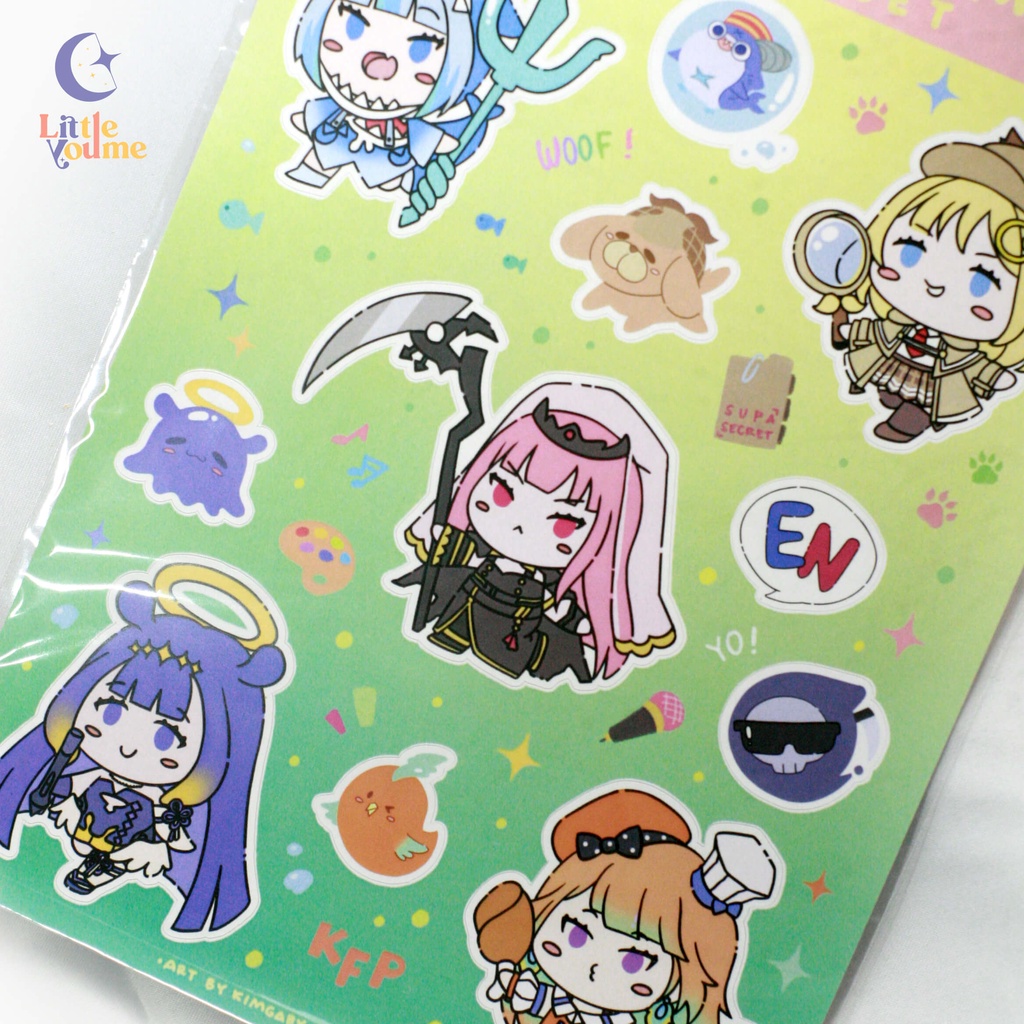 

Sticker Sheet Hololive English HoloEN HoloMyth