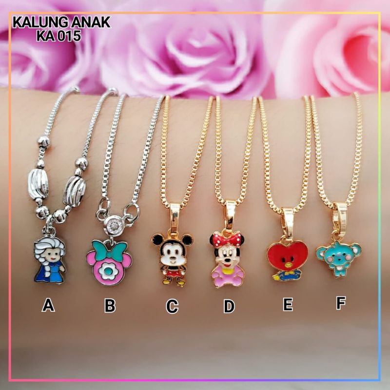 Kalung xuping kalung anak bts perhiasan lapis emas gold KA 015