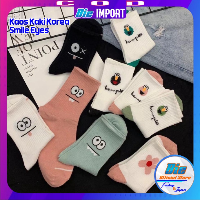 Kaos Kaki Korea Wanita Motif Gost Impor Best Seller