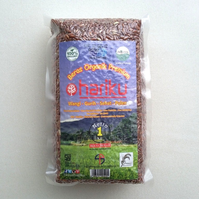 

Hariku Beras Merah Organik 1 kg
