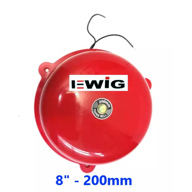 Round Alarm Baby Bell Kring 8&quot; (200mm) / Round Bell / Alarm Listrik / Alarm Bell 8 inch