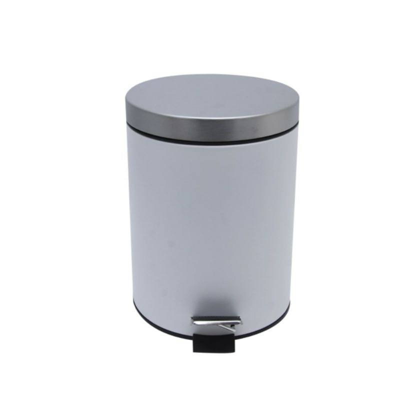 Tempat sampah pedal bin injak 20 liter stainless steel Krisbow, soft close