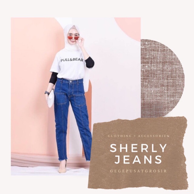 CELANA JEANS SHERLY / GG-CN05 / CELANA JEANS WANITA / CELANA BOYFRIEND JEANS WANITA